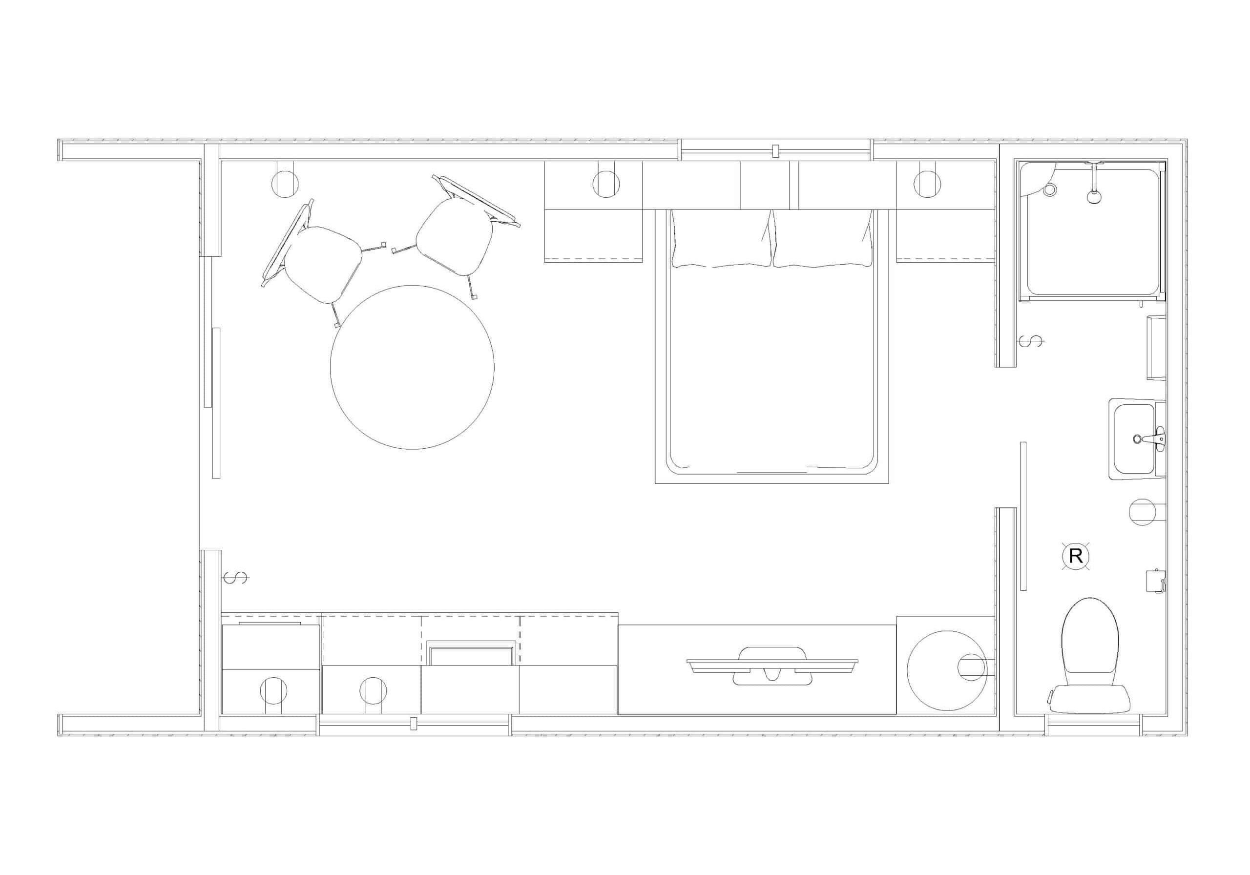 21.6sqm Ohakune 6x3.6 concepts bw
