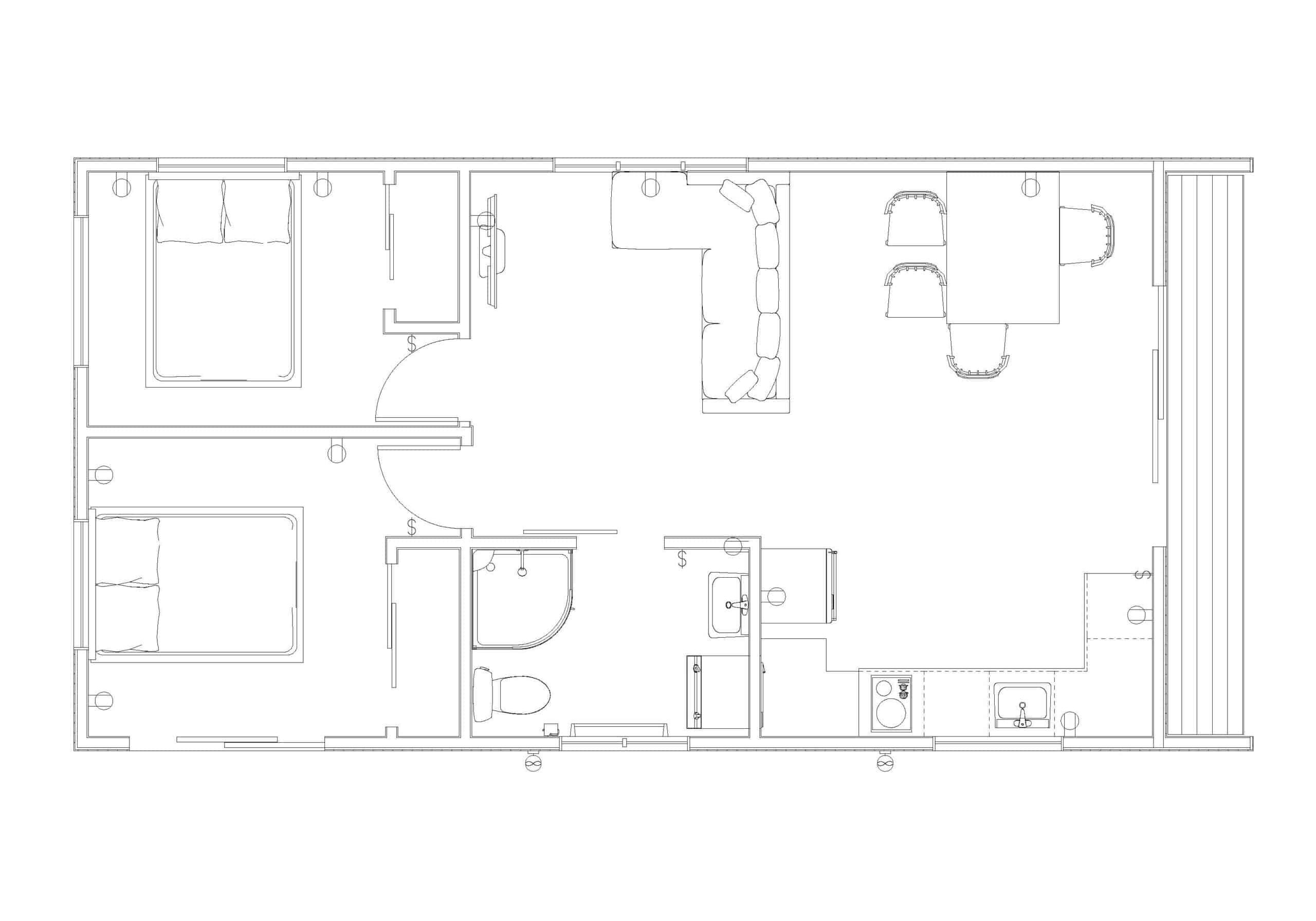58.3sqm 10.8x 5.4 concepts bw